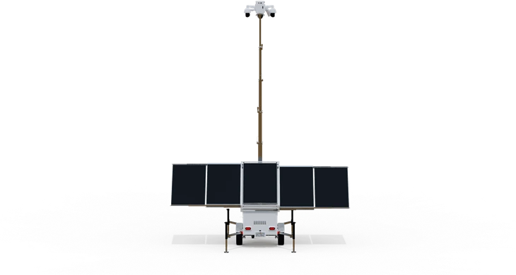 Rapid Deployment Security Trailer With 5 Solar Panels And Electric Winch For Oil Drilling suppliers