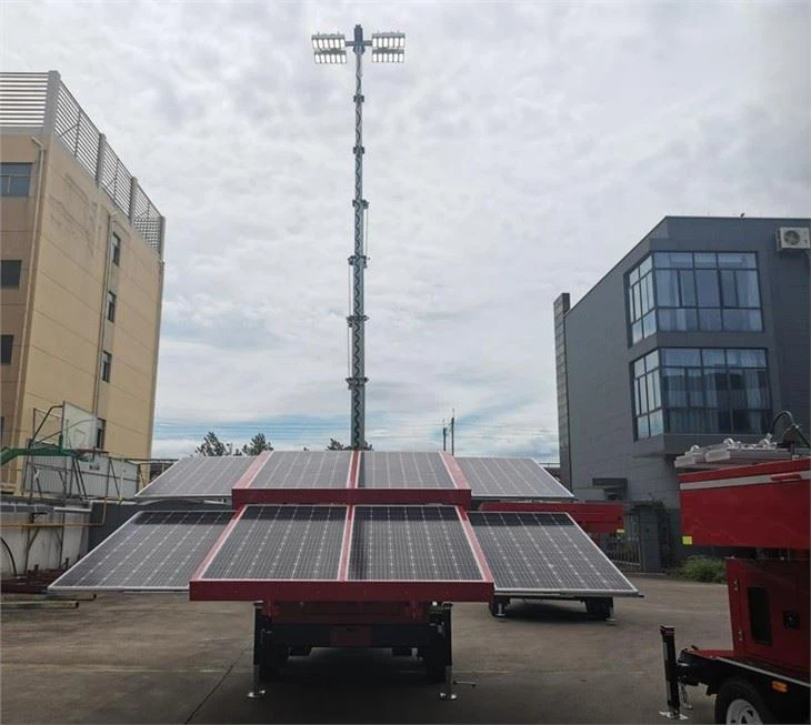 12M Telescopic Mast Mobile Light Tower