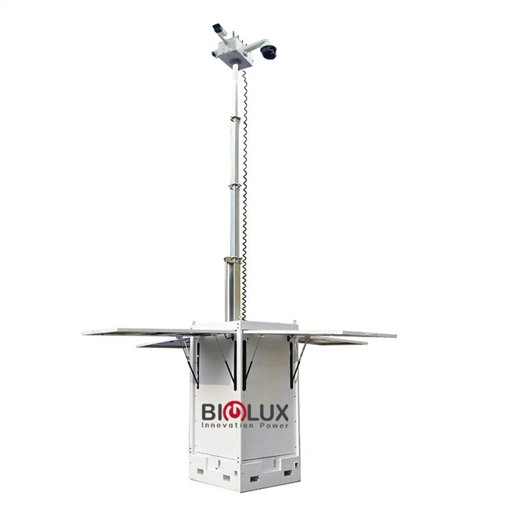 Cuboid Towable Solar Generator For Site Work