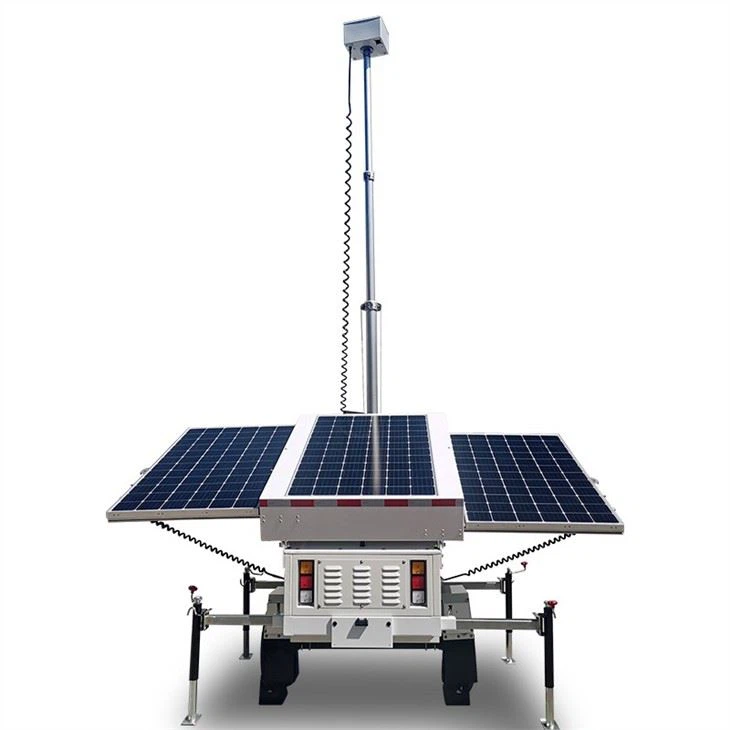 Mobile Solar Tower High Definition Surveillance Camera
