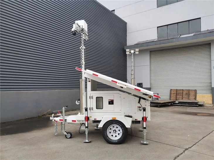 Solar Security Light Tower For Job Sites